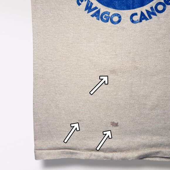 Vintage 70s Canoe Club T-Shirt Conewago Single Stitch USA Made Small - Picture 5 of 8